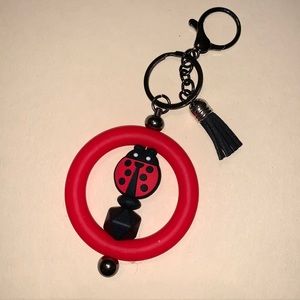 Handmade 🐞Ladybug Keychain with Tassel